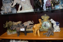 Seven Assorted Elephants