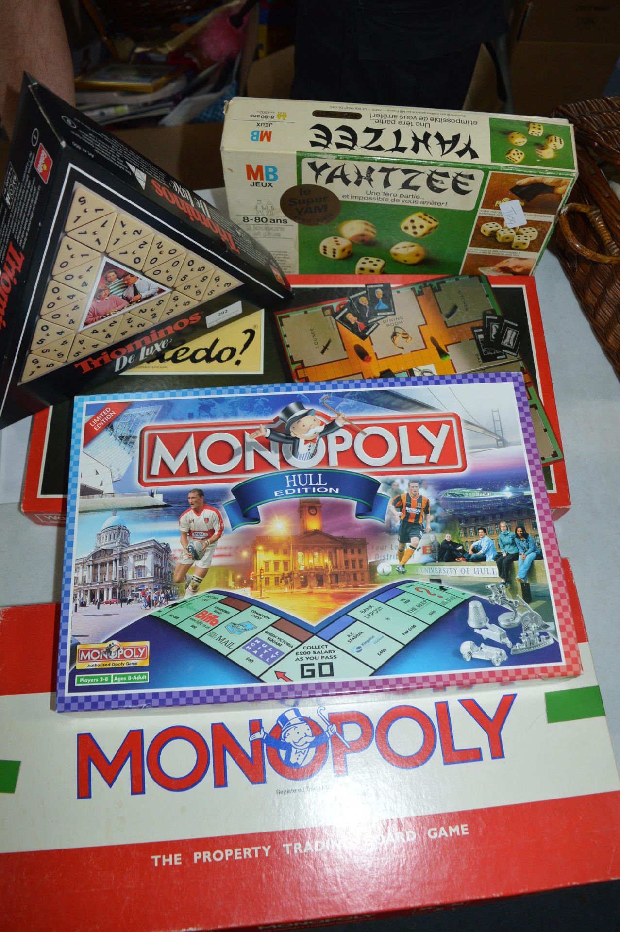Five Boxed Board Games Including Monopoly Hull Edi