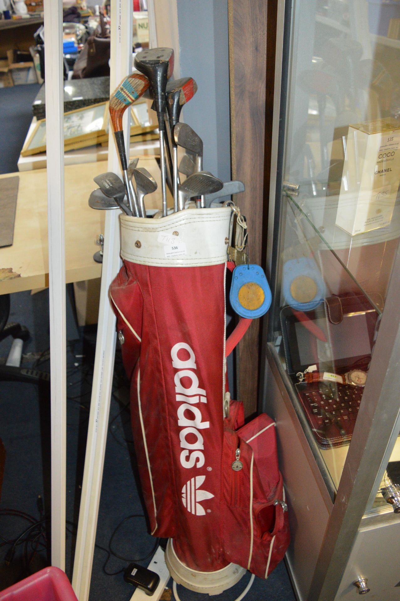 Adidas Golf Bag with Mixed Golf Clubs