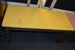 Child's Retro Yellow Painted Desk