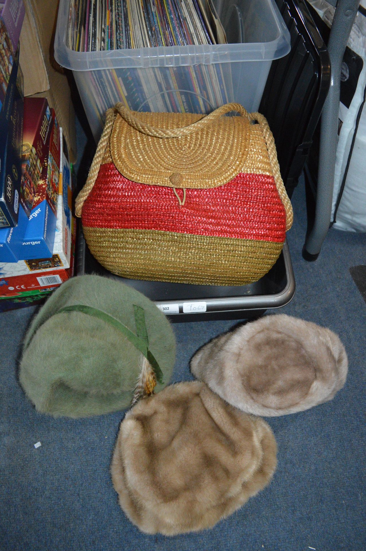 Straw Handbag and Ladies hats