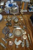 Large Collection of Brassware Including Kettle Sta