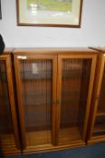 Glass Fronted Double Door Display Cabinet