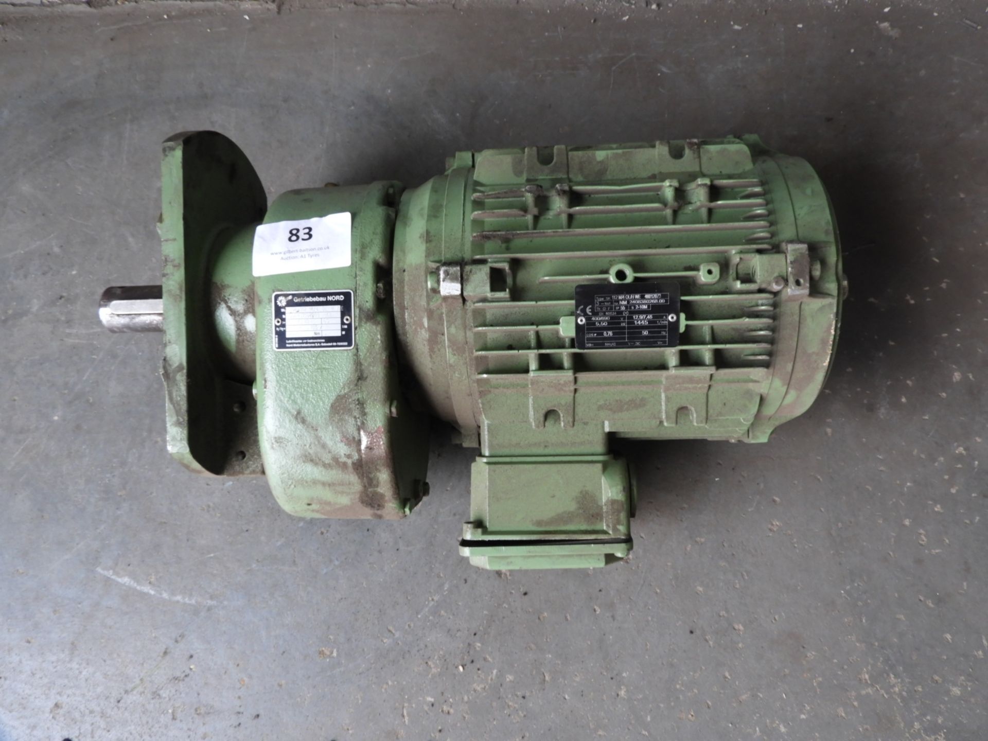 *Three Phase 5.5KW Electric Motor with Getrie Beba