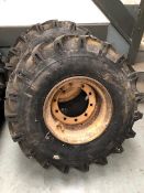 *Pair of 10 Stud Rims with New 18-19.5 Tyres
