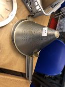 Two Stainless Steel Conical Sieves