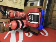 Two Fire Extinguishers and Two First Aid Kits
