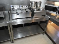 Stainless Steel Preparation Table with Under Shelf