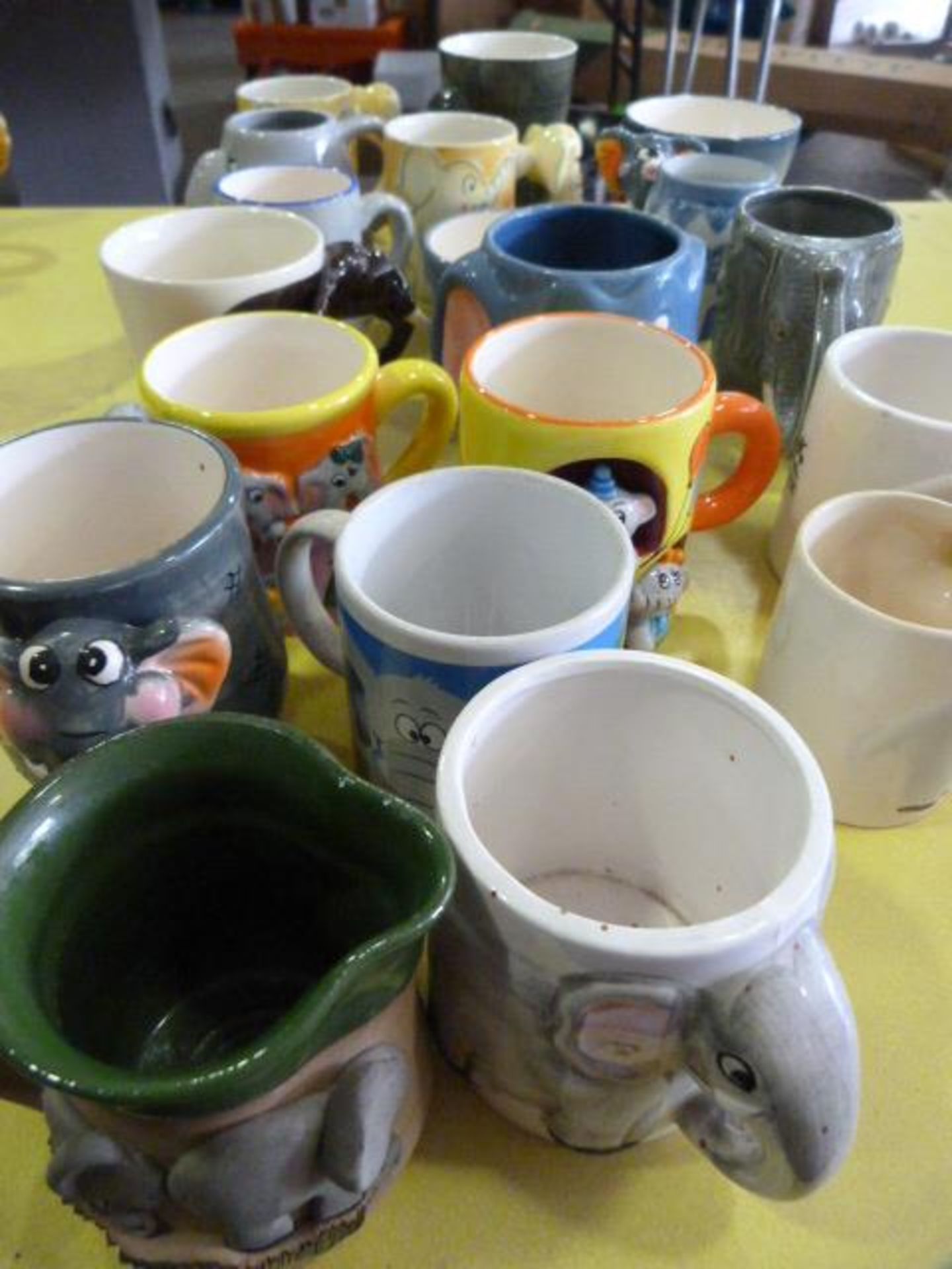 Nineteen Novelty Elephant Mugs