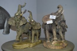 Two Elephant Groups