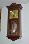 Metamec Wood Cased Pendulum Wall Clock
