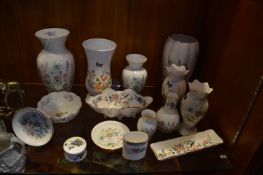 Collection of Aynsley Pottery Including Vases, etc