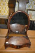 Bow Fronted Mahogany Dressing Table Mirror (AF)