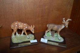 Two Deer Figurines