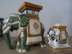 Small Elephant Plant Stand and Ashtray