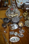 Large Collection of Plated Ware Including Cocktail