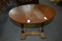 Small Oak Drop Leaf Occasional Table
