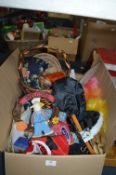 Box of Assorted Household Items, Baskets, etc.