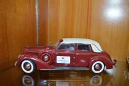 1937 Lincoln Touring Cabriolet Model Car