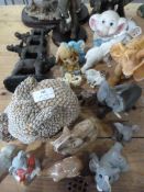 Seashell Elephant and a Quantity of Novelty and Ot