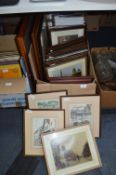 Large Quantity of Framed Vintage Photographs and P