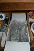 Box Containing Crystal Wine Glasses, etc.