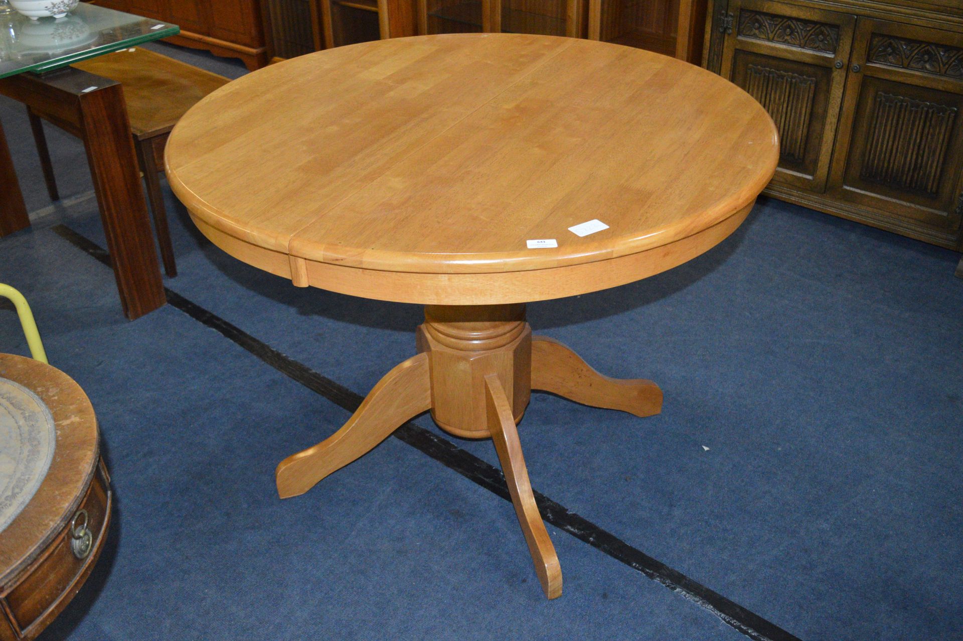 Beech Circular Kitchen Table