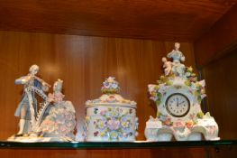 Three Pieces of Dresden China, Decorative Figurine