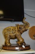 Large Julliano Collection Carved Elephant