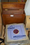 Box Containing Vintage 78rpm Records