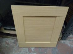 *Oak Effect Shaped Cabinet Door for Dishwasher or Oven 600x600mm