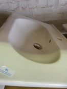 *Ceramic Sink with Curved Front