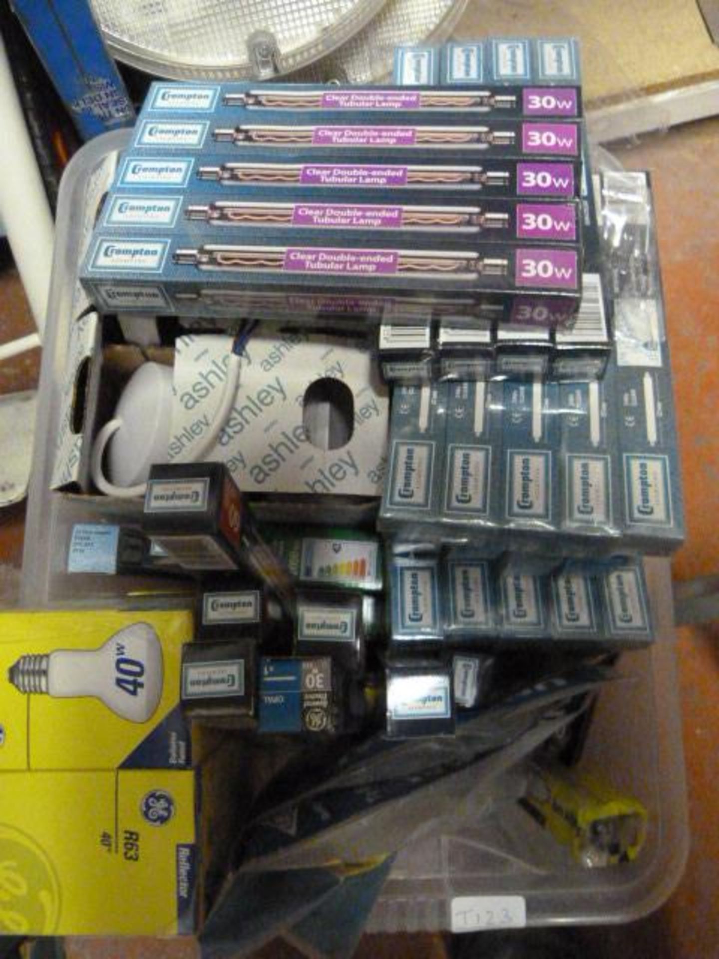 *Box of Small Fluorescent Tubes and Light Bulbs