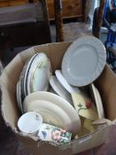 Box of Assorted Pottery