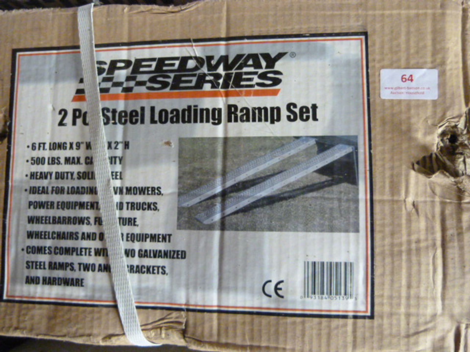 Speedway Series Two Piece Steel Loading Ramp