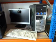 Teny Computer with Monitor and Keyboard