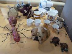 Collection of Pottery and Decorative Animals