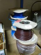 *Three Spools of Blue and Two Spool Spool of Wire