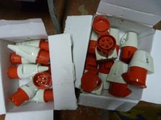 *Box of Industrial Wall Sockets and a Box of Plugs