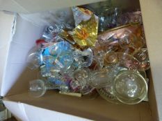 Box Containing a Large Assortment of Glassware etc