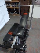 Propower Weights Bench and Quantity of Weights, et