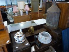 Collection of Vintage Items Including Teapot on St