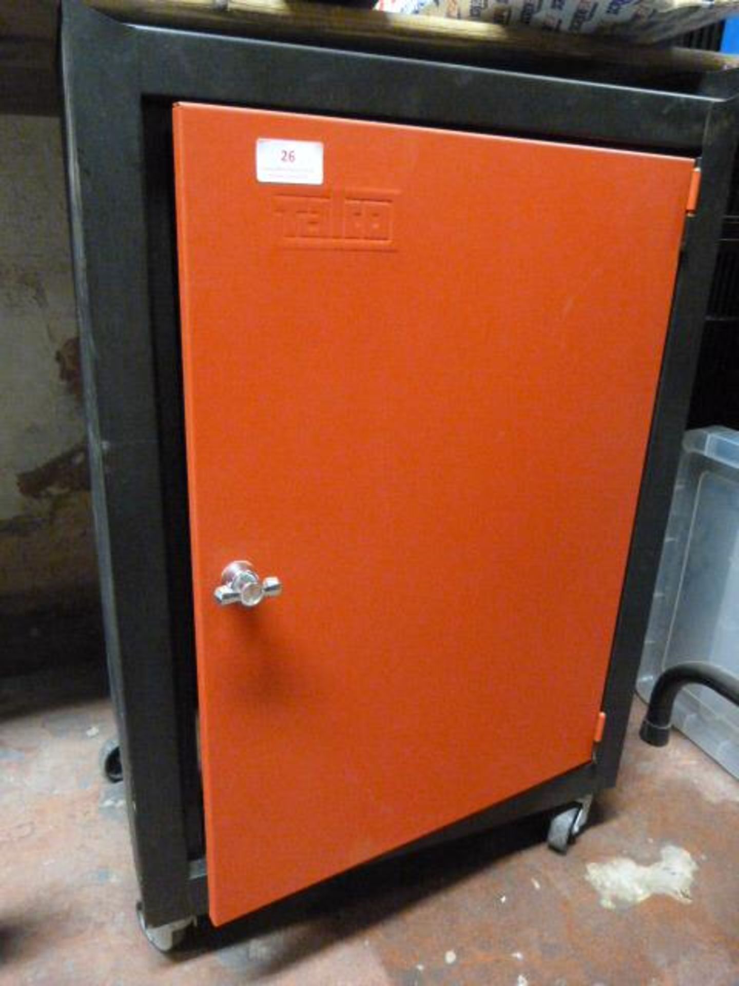 Small Talco Metal Tool Cupboard on Wheels 48x57x31