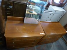 Retro Dressing Table and a Matching Three Drawer C