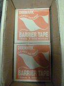 *Six Boxes of Deemark 75mm by 500m Barrier Tape