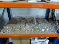 Collection of Cut Glass Including Wine Glass, Tumb