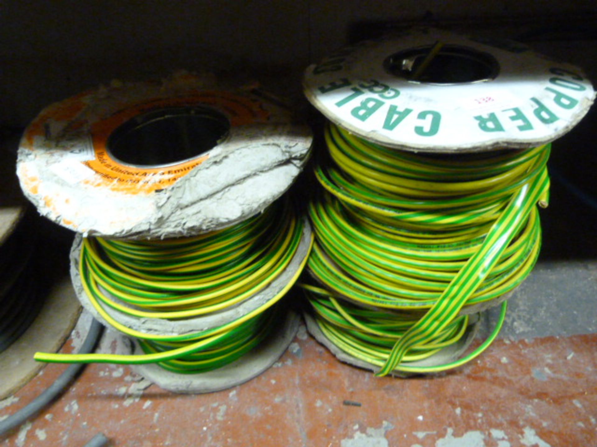 *Four Spools of Yellow/Green Wire