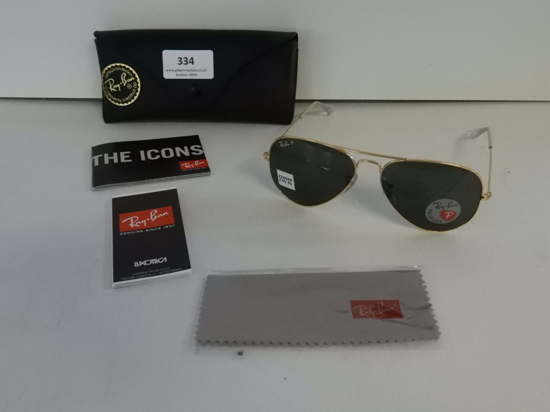 *Rayban Polarised Aviator Sunglasses