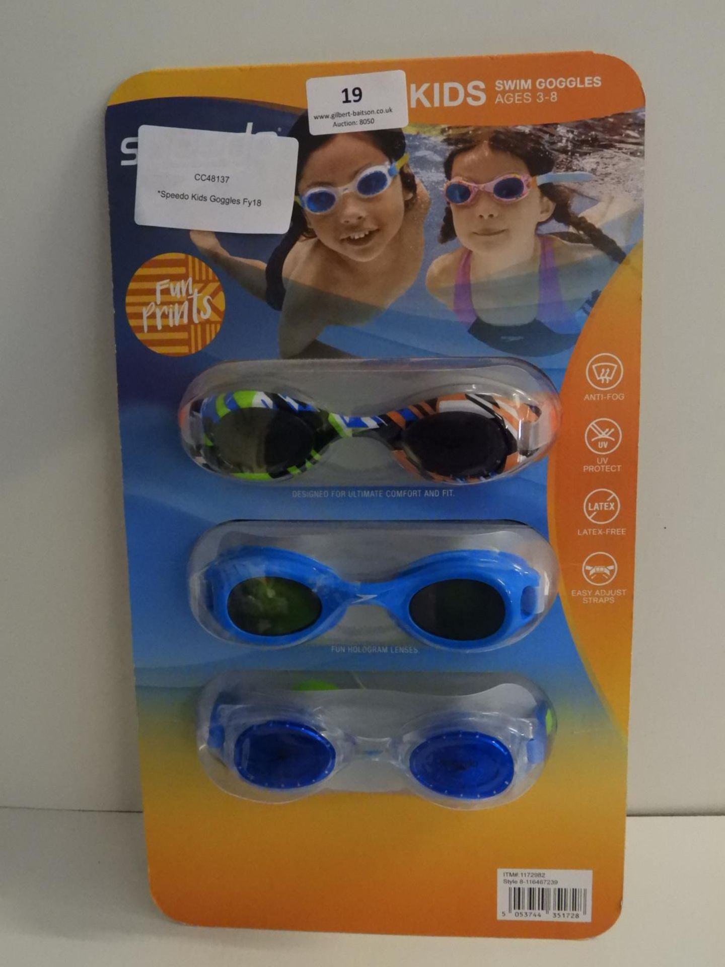 *Speedo Kids Goggles 3pc Set