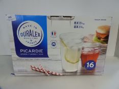 *Duralex Picardie 16 Piece Glass Set